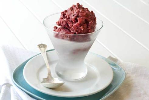 almost instant cherry frozen yogurt